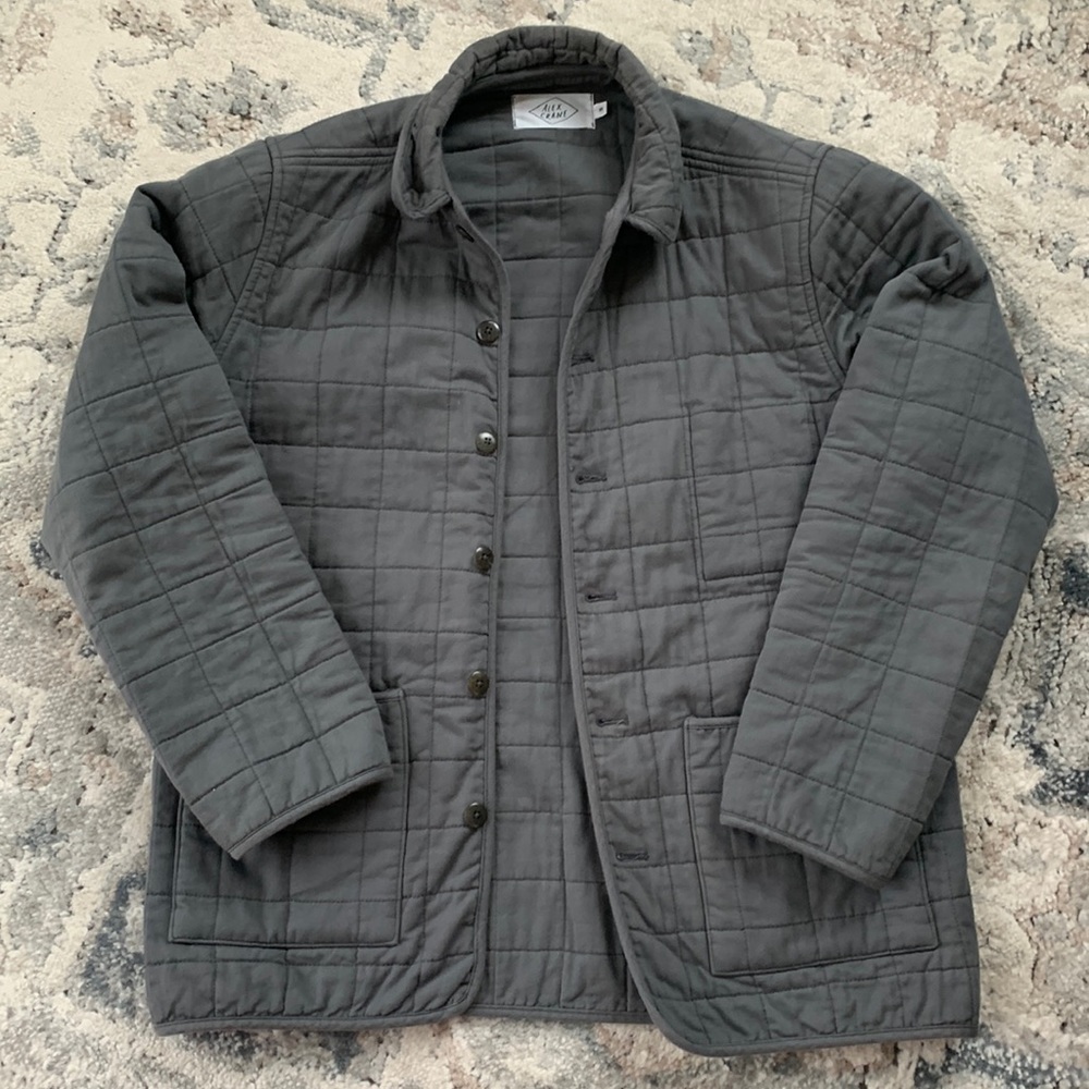 Cozy quilted fall jacket